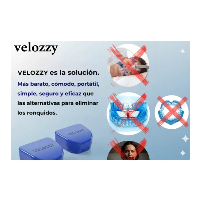 Elimina los ronquidos con Velozzy ™   1+1 GRATIS SOLO HOY